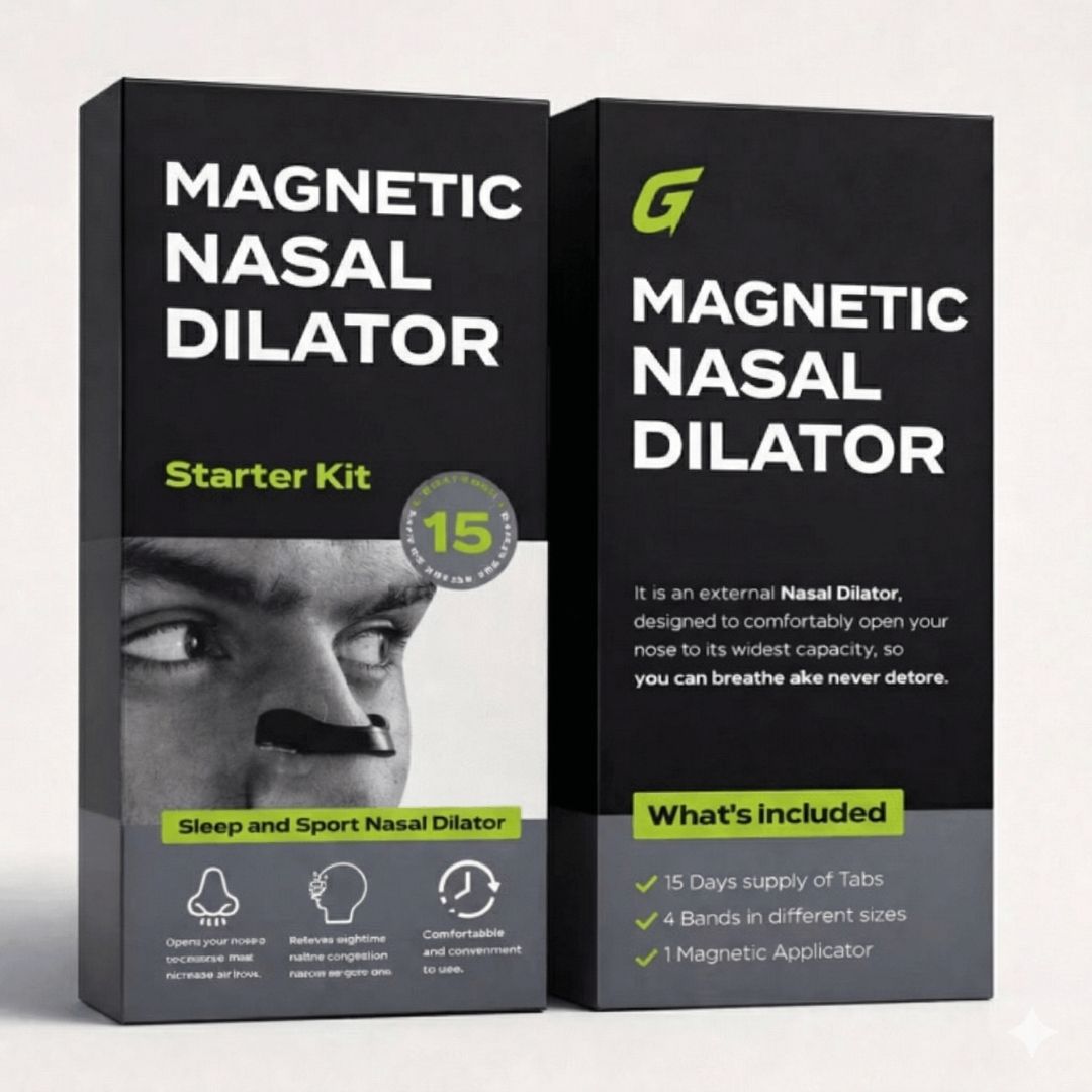 Bandas nasales magnéticas Gronex 15 usos — dilatador nasal para deporte y dormir