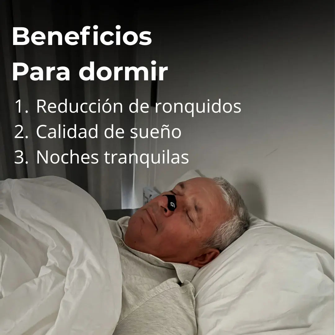 Tiras nasales Gronex para dormir mejor y reducir ronquidos beneficios para el descanso